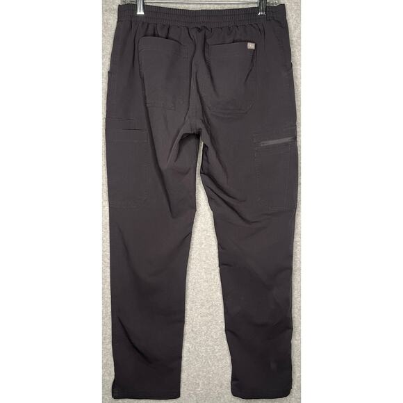 Figs women’s grey scrub pants drawstring elastic waist pockets size Small - Picture 10 of 11